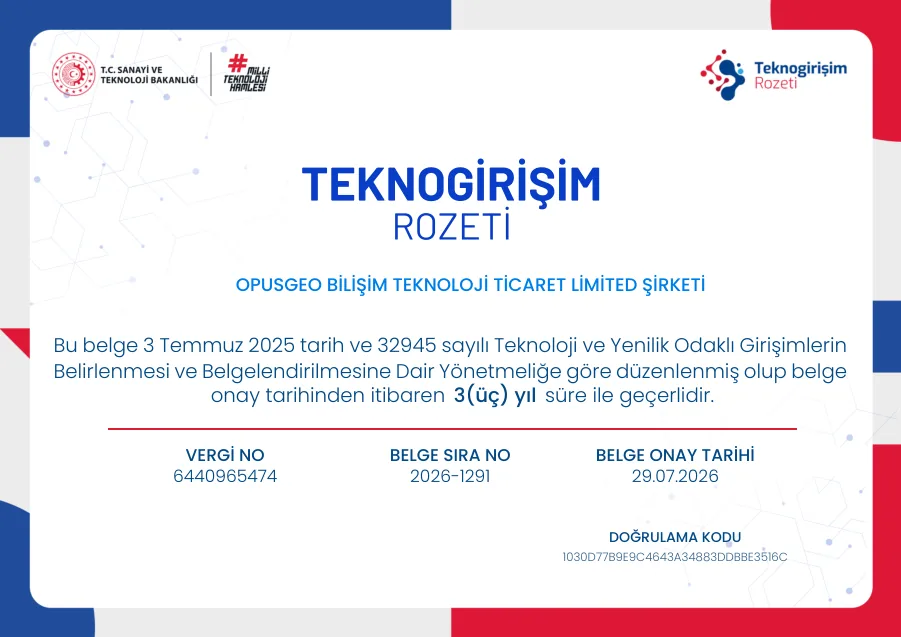 Teknogirişim Rozeti belgesinin önizlemesi